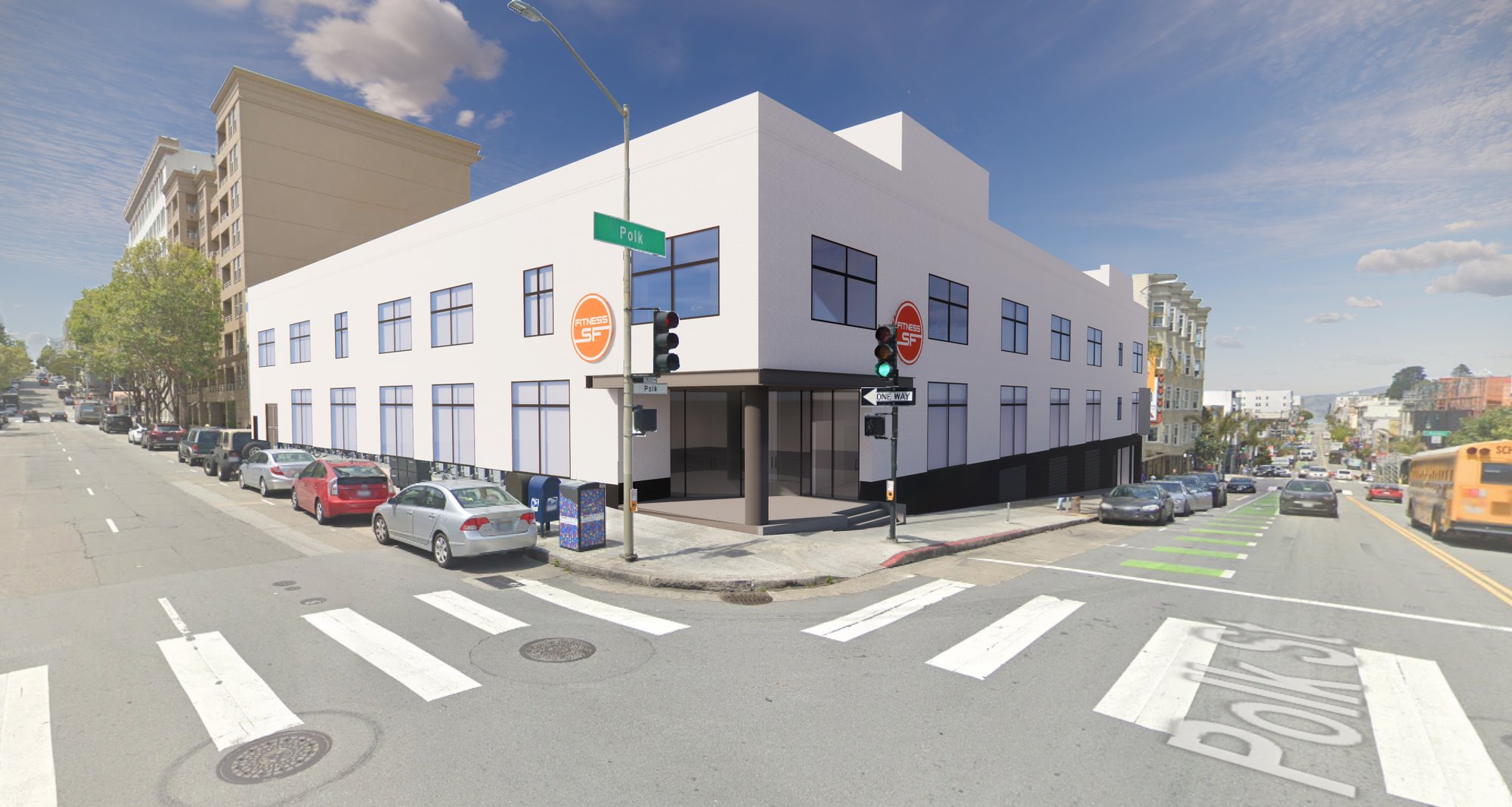 1600 Polk Street Corner Rendering 1600 Polk Street Corner Rendering