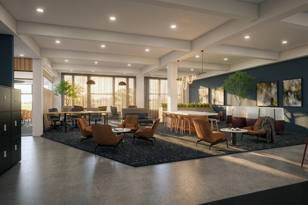 Fitness SF Polk Coworking Rendering